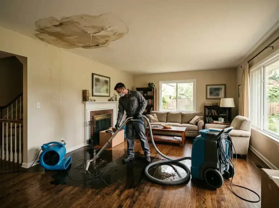 attic-pipe-burst-ceiling-drip-008 — frequently asked questions, Water Damage Restoration & Carpet Care in Story City, IA